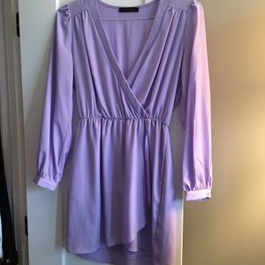 Honey Punch purple wrap dress
